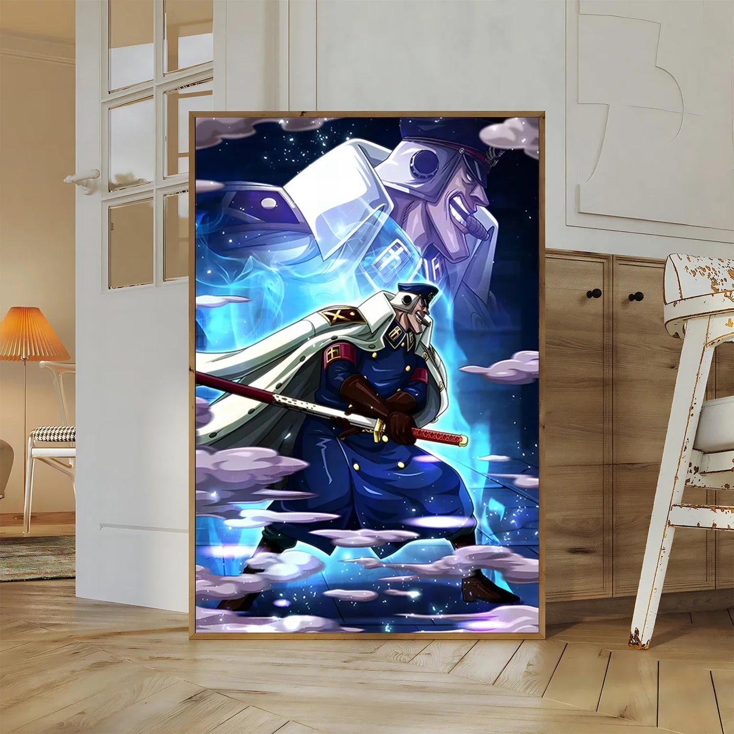 One Piece Buggy Anime Wallpaper Kuzan HD Home Decoration Painting Luffy Wall Art Self-adhesive Poster Sticker Mihawk Kid Gift