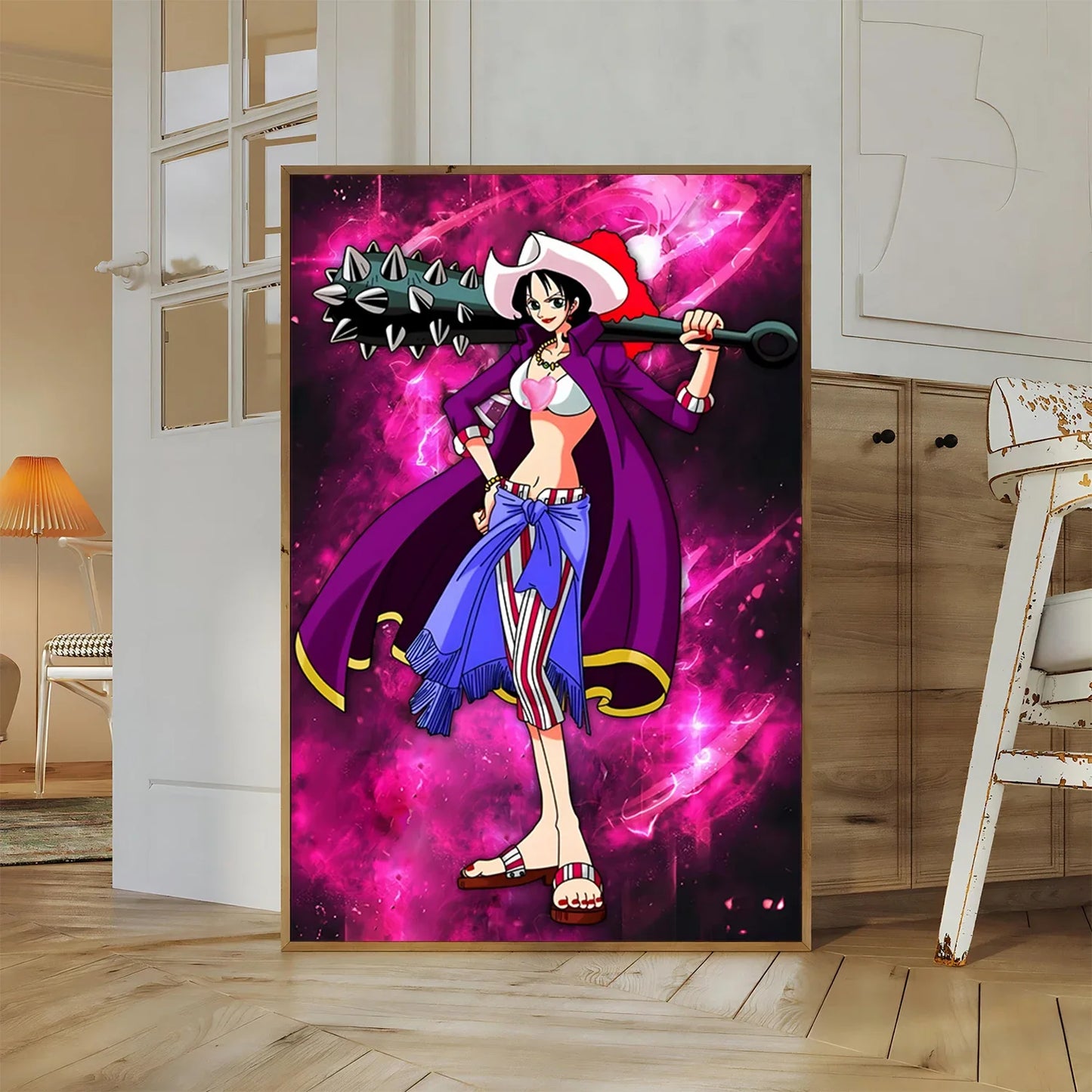 One Piece Buggy Anime Wallpaper Kuzan HD Home Decoration Painting Luffy Wall Art Self-adhesive Poster Sticker Mihawk Kid Gift