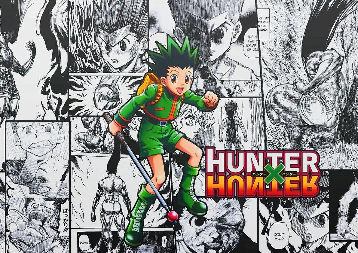 Hunter X Hunter Poster Classic Japanese Anime Aesthetic Canvas Painting Poster Wall Art Picture Room Decoration