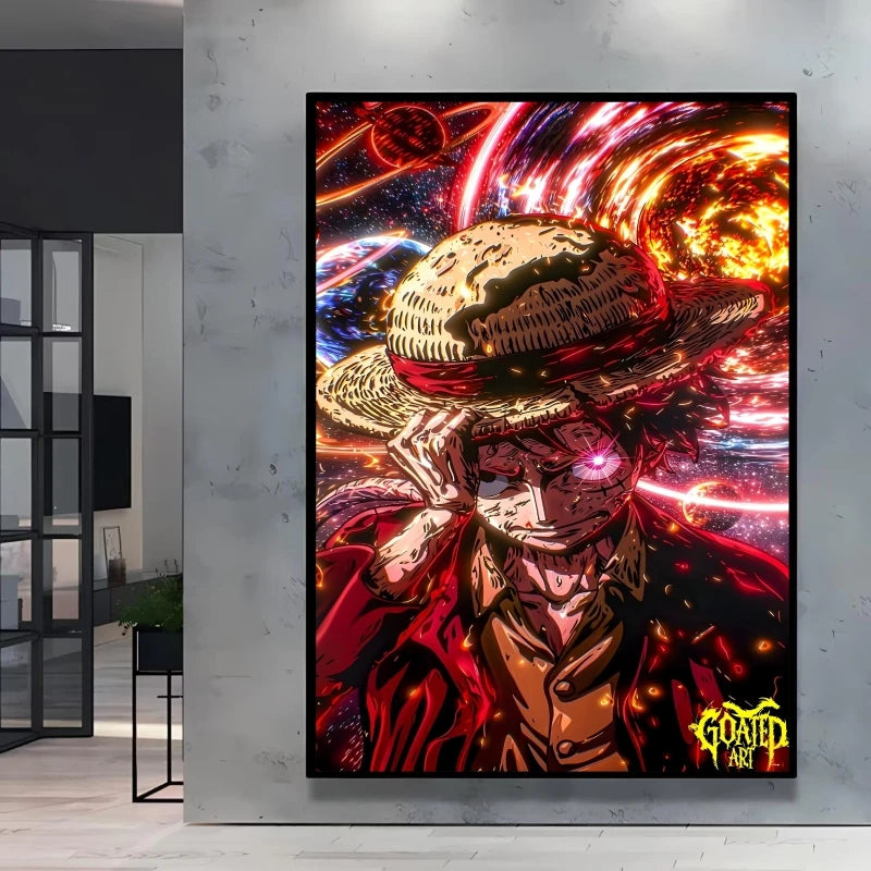 High Quality Canvas Printing One Piece Ace Character Poster Comics Pictures Bright and Long Lasting Colors Home Wall Art Decor