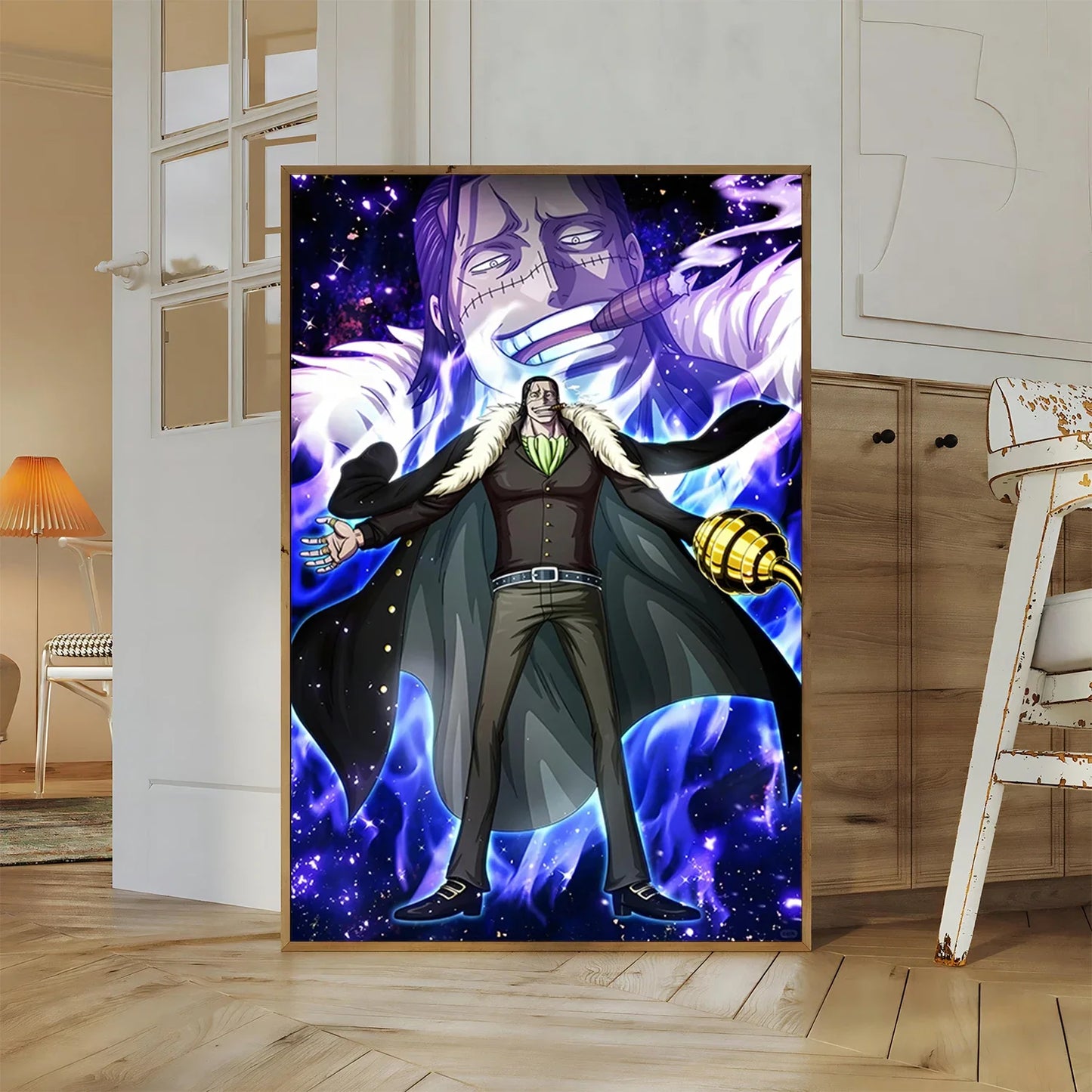 One Piece Buggy Anime Wallpaper Kuzan HD Home Decoration Painting Luffy Wall Art Self-adhesive Poster Sticker Mihawk Kid Gift