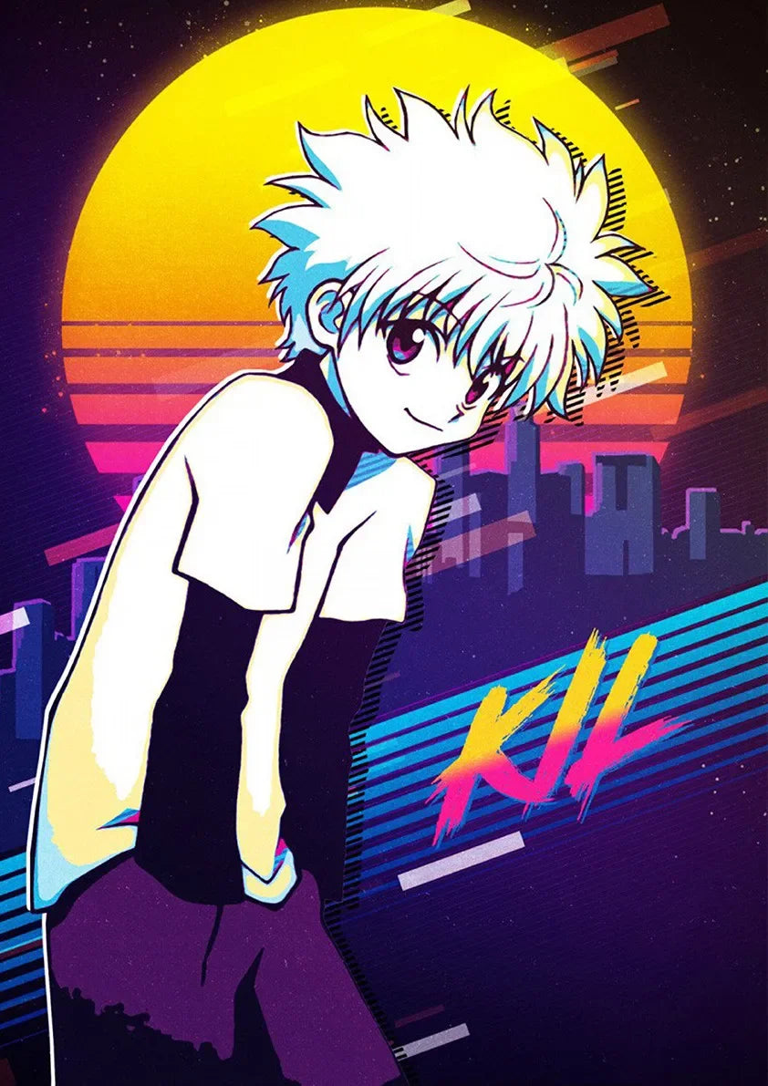 Hunter X Hunter Poster Classic Japanese Anime Aesthetic Canvas Painting Poster Wall Art Picture Room Decoration