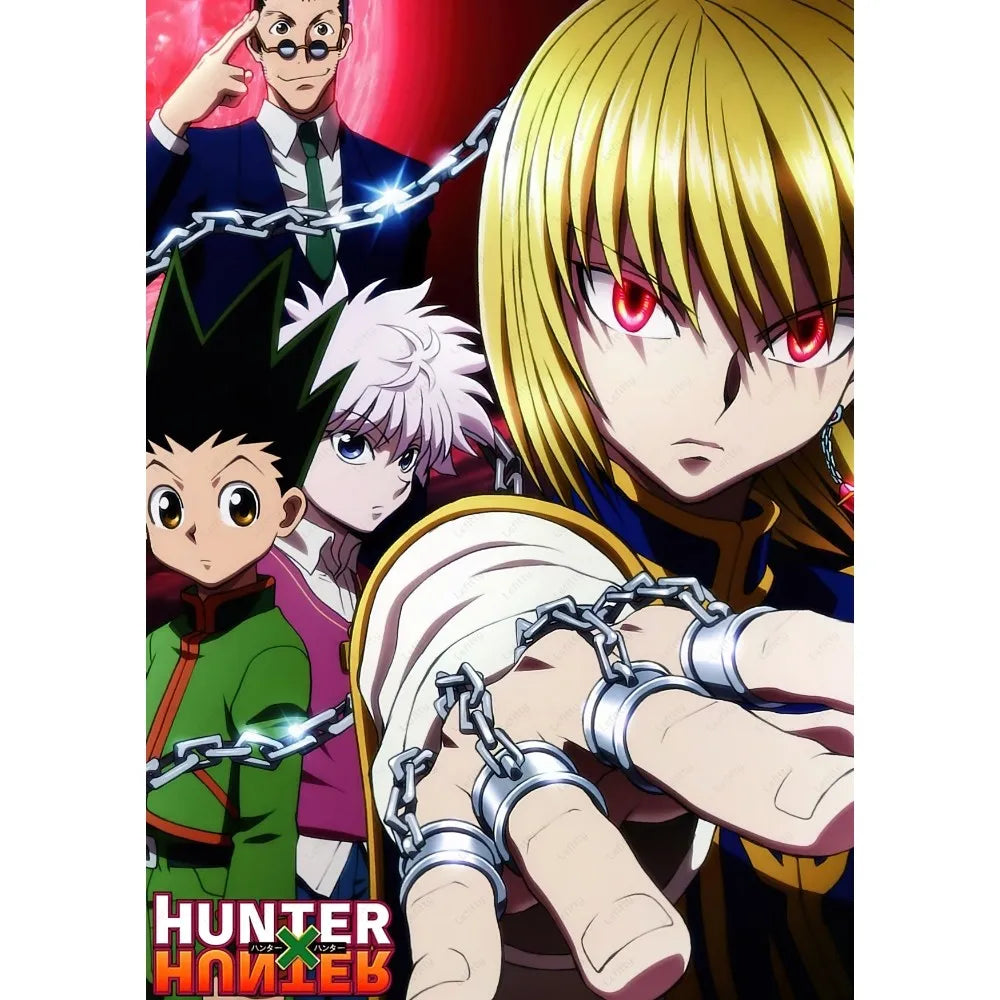 1pc Hunter X Hunter Manga Anime Poster Sticky Wall Art Printing Waterproof Home Living Bed Room Bar Aesthetic Decor
