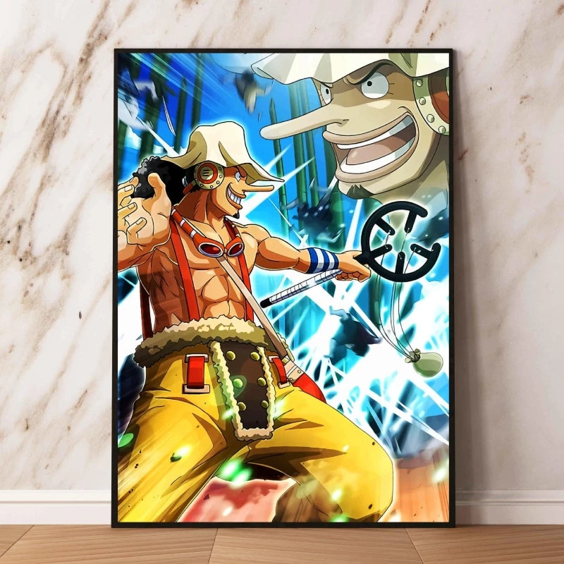 Canvas Art Walls Painting One Piece Zoro Classic Friends Gifts Hanging Aesthetic Poster Kid Action Figures Modern Living Room