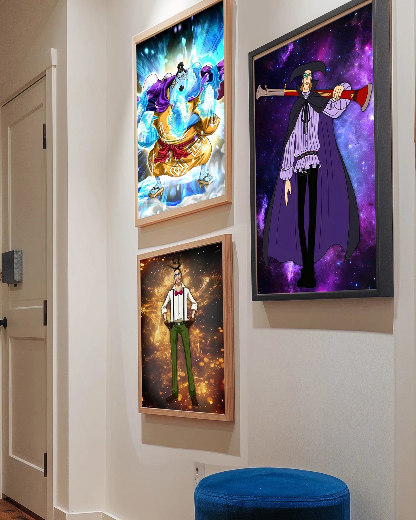 One Piece Buggy Anime Wallpaper Kuzan HD Home Decoration Painting Luffy Wall Art Self-adhesive Poster Sticker Mihawk Kid Gift