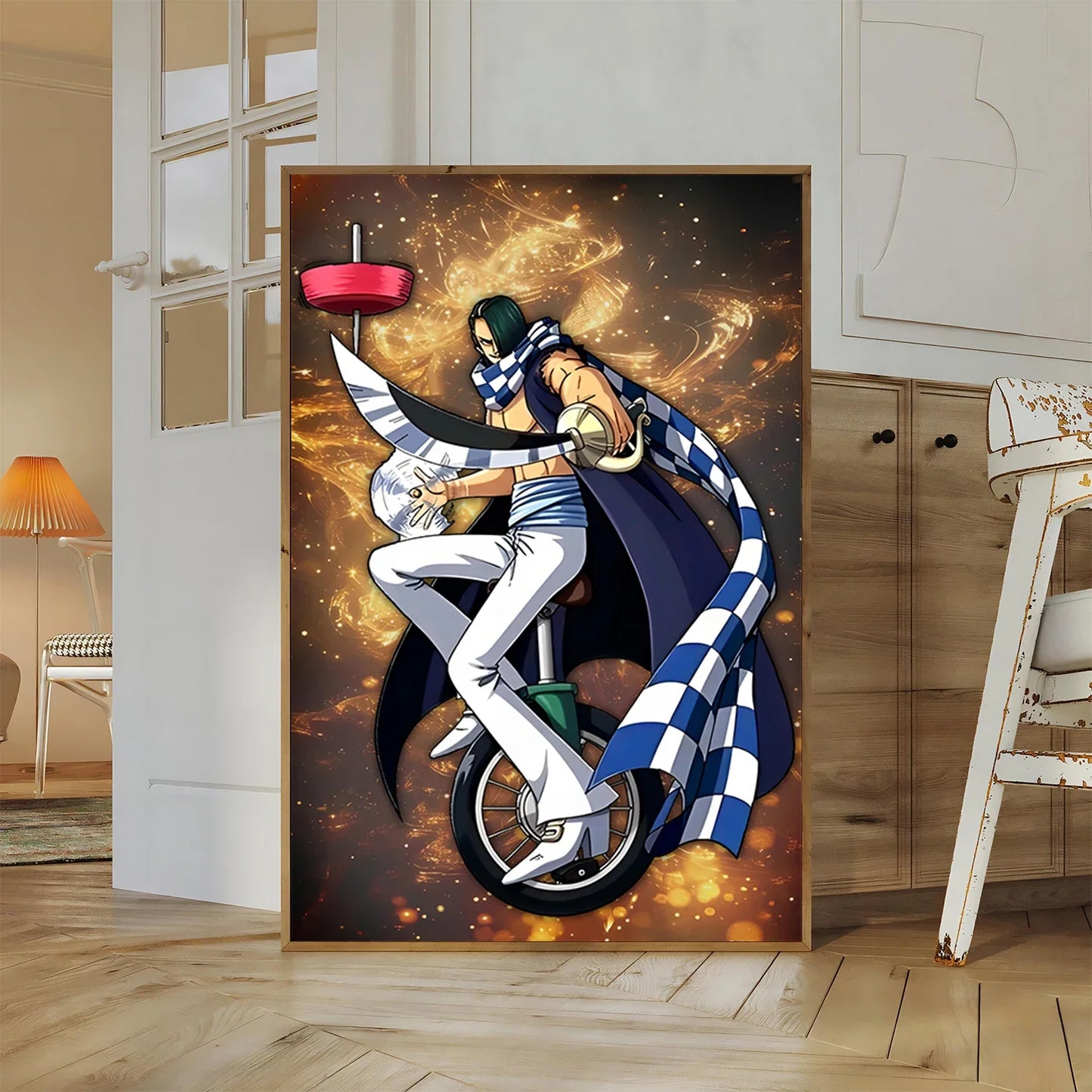 One Piece Buggy Anime Wallpaper Kuzan HD Home Decoration Painting Luffy Wall Art Self-adhesive Poster Sticker Mihawk Kid Gift