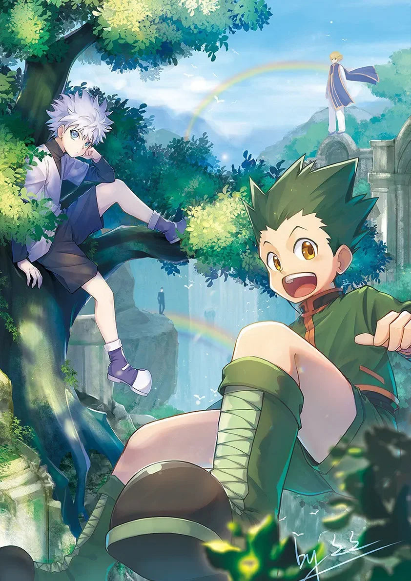 Hunter X Hunter Poster Classic Japanese Anime Aesthetic Canvas Painting Poster Wall Art Picture Room Decoration