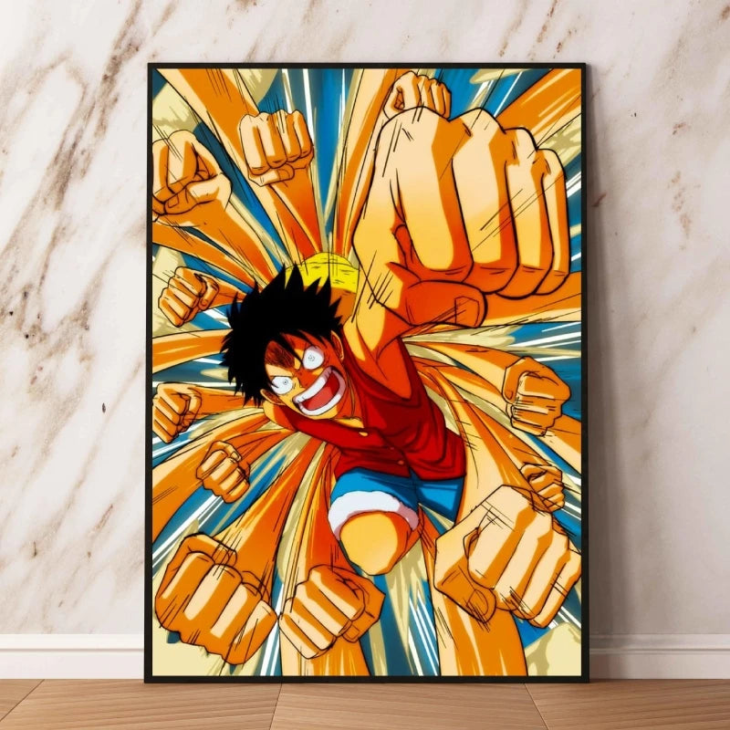 Canvas Art Walls Painting One Piece Zoro Classic Friends Gifts Hanging Aesthetic Poster Kid Action Figures Modern Living Room