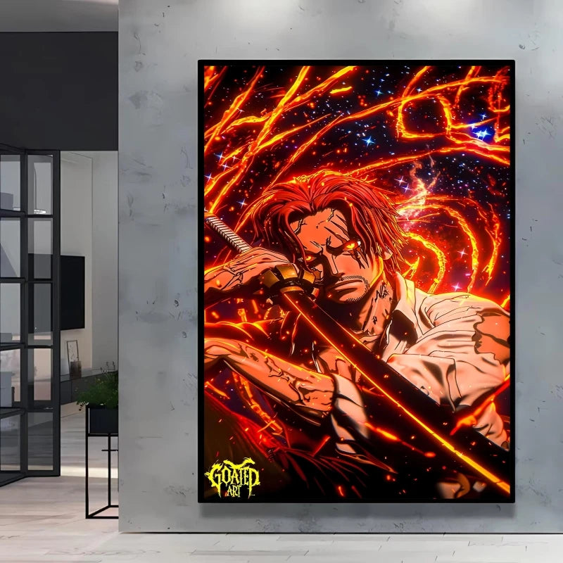 High Quality Canvas Printing One Piece Ace Character Poster Comics Pictures Bright and Long Lasting Colors Home Wall Art Decor
