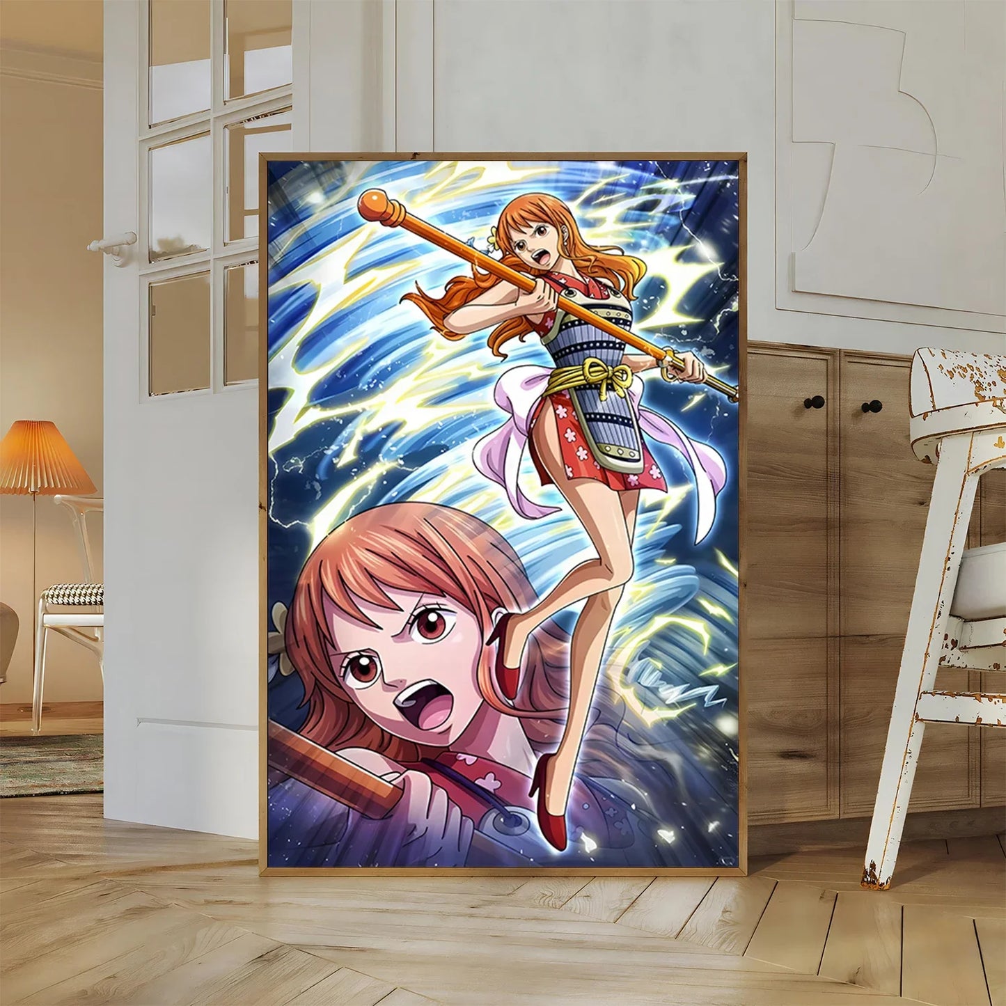 One Piece Buggy Anime Wallpaper Kuzan HD Home Decoration Painting Luffy Wall Art Self-adhesive Poster Sticker Mihawk Kid Gift
