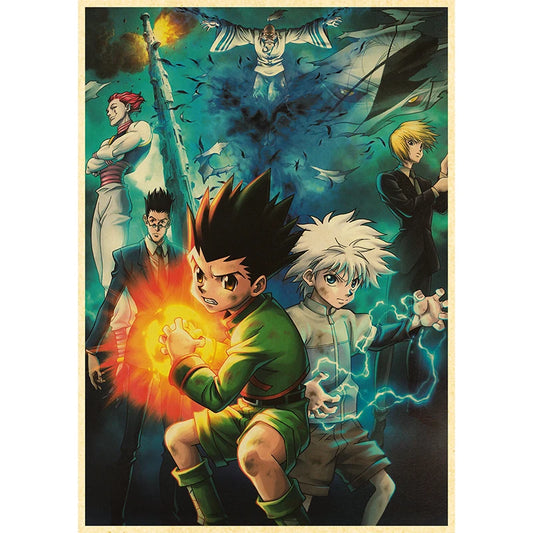 Hunter X Hunte Anime Poster Decor For Home Posters Room Wall Pictur Kraft Paper Retro And Prints Art Bar Cafe Stickers