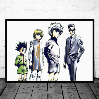 Classic Japanese Anime Canvas Painting Hunter X Hunter Posters and Prints Abstract Wall Art Pictures for Kids Living Room Decor