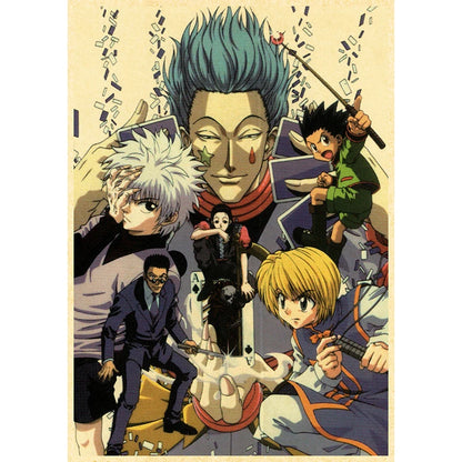 Hunter X Hunte Anime Poster Decor For Home Posters Room Wall Pictur Kraft Paper Retro And Prints Art Bar Cafe Stickers