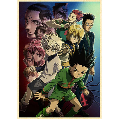 Hunter X Hunte Anime Poster Decor For Home Posters Room Wall Pictur Kraft Paper Retro And Prints Art Bar Cafe Stickers