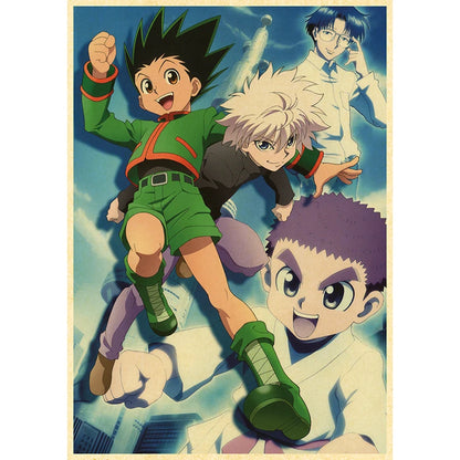 Hunter X Hunte Anime Poster Decor For Home Posters Room Wall Pictur Kraft Paper Retro And Prints Art Bar Cafe Stickers