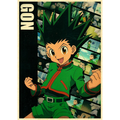 Hunter X Hunte Anime Poster Decor For Home Posters Room Wall Pictur Kraft Paper Retro And Prints Art Bar Cafe Stickers