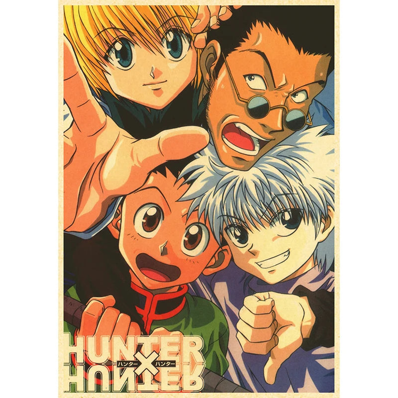 Hunter X Hunte Anime Poster Decor For Home Posters Room Wall Pictur Kraft Paper Retro And Prints Art Bar Cafe Stickers