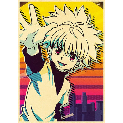 Hunter X Hunte Anime Poster Decor For Home Posters Room Wall Pictur Kraft Paper Retro And Prints Art Bar Cafe Stickers