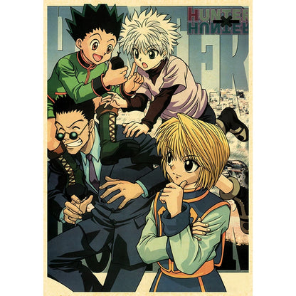 Hunter X Hunte Anime Poster Decor For Home Posters Room Wall Pictur Kraft Paper Retro And Prints Art Bar Cafe Stickers
