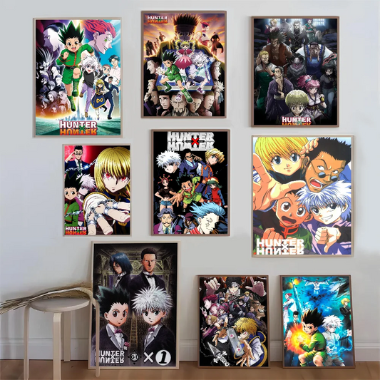 Hunter X Hunte Anime Poster Good Quality Prints and Posters HD Quality Poster Wall Art Painting Study Home Decor