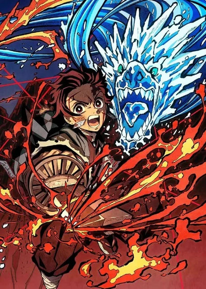 Anime Demon Slayer Classic Canvas Painting Anime Character Posters HD Wall Art Picture Modern Home  Decoration