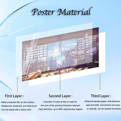 One Piece Buggy Anime Wallpaper Kuzan HD Home Decoration Painting Luffy Wall Art Self-adhesive Poster Sticker Mihawk Kid Gift