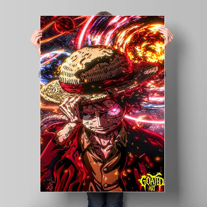 High Quality Canvas Printing One Piece Ace Character Poster Comics Pictures Bright and Long Lasting Colors Home Wall Art Decor