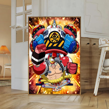 One Piece Buggy Anime Wallpaper Kuzan HD Home Decoration Painting Luffy Wall Art Self-adhesive Poster Sticker Mihawk Kid Gift