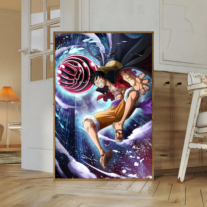 One Piece Buggy Anime Wallpaper Kuzan HD Home Decoration Painting Luffy Wall Art Self-adhesive Poster Sticker Mihawk Kid Gift