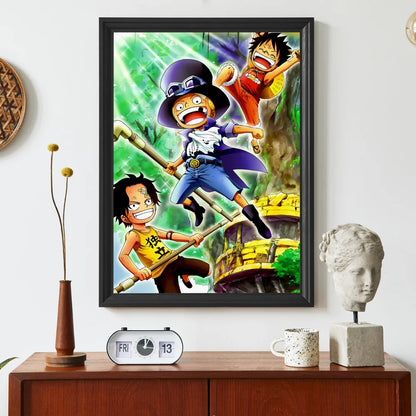 Canvas Art Walls Painting One Piece Zoro Classic Friends Gifts Hanging Aesthetic Poster Kid Action Figures Modern Living Room