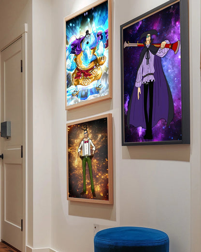 One Piece Buggy Anime Wallpaper Kuzan HD Home Decoration Painting Luffy Wall Art Self-adhesive Poster Sticker Mihawk Kid Gift
