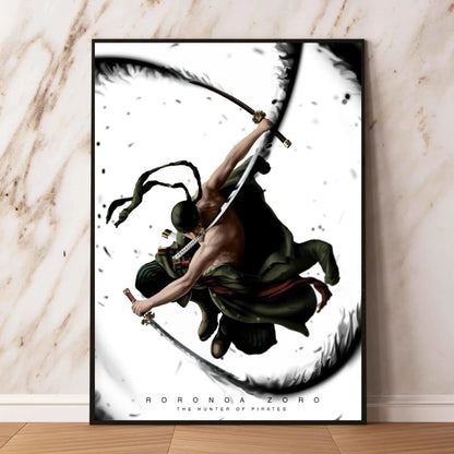Canvas Art Walls Painting One Piece Zoro Classic Friends Gifts Hanging Aesthetic Poster Kid Action Figures Modern Living Room