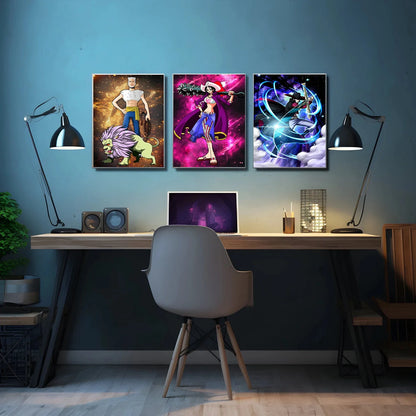 One Piece Buggy Anime Wallpaper Kuzan HD Home Decoration Painting Luffy Wall Art Self-adhesive Poster Sticker Mihawk Kid Gift
